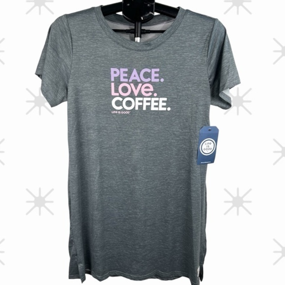 Life is Good - ‘Peace Love Coffee’ sleepshirt. SZ: Medium. NWT